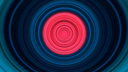 Multicolored circular 3d background illustration. Designer original background.