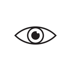 Eye icon vector. Eyeball sign