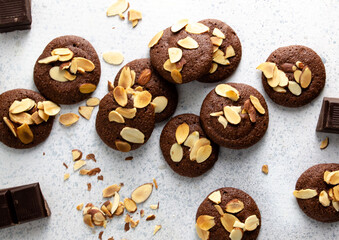 Almond brownie cookies