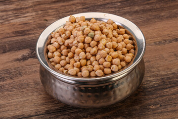 Vegan cuisine - Dry chickpea heap