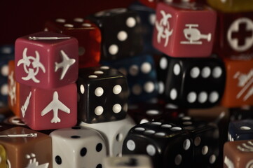 Fototapeta na wymiar pionki z gry planszowej gameboard