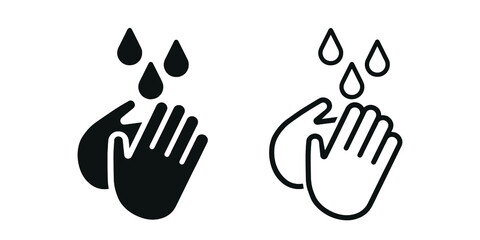 Fototapeta premium Wash your hands icon. Vector illustration.