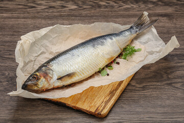 Salted Herring fish with pepper
