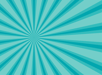 Sunlight rays shine background. powder blue color burst background. Vector sky illustration.