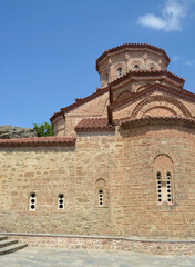 Grand Meteora Monastery, Meteora, Greece, Summer 2019. Theomitoros Monastery Church made around...