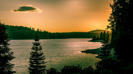 beautiful sky and nice sunset and nice color