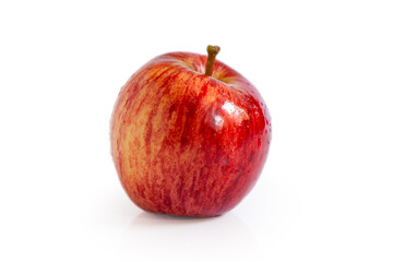 Gravenstein red apple isolated on white background 