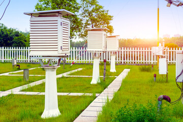 The weather station in the forest