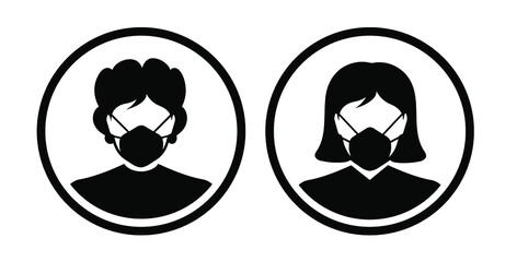 woman icon on white background