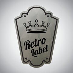 Retro label