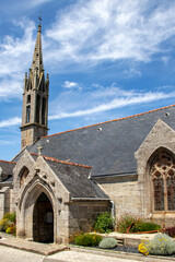 Fototapeta na wymiar Ile-Tudy. Eglise Saint-Tudy. Finistère. Bretagne 