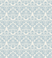 Seamless damask wallpaper. Seamless vintage pattern in Victorian style . Hand drawn floral pattern. Vector illustration	
