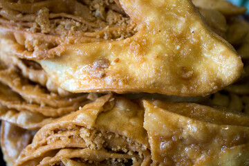 Sweet pastry from the dough. Background for design