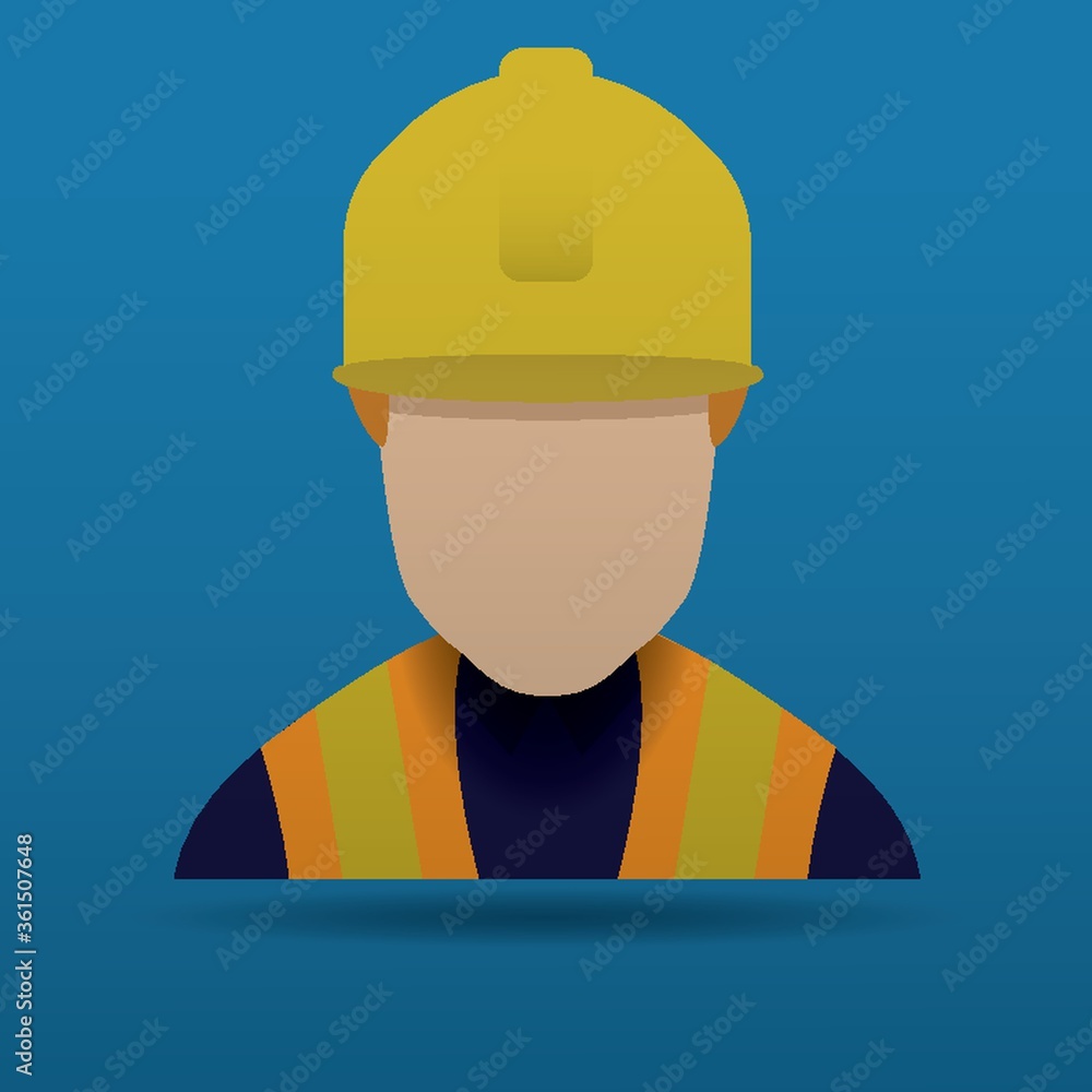 Poster construction worker