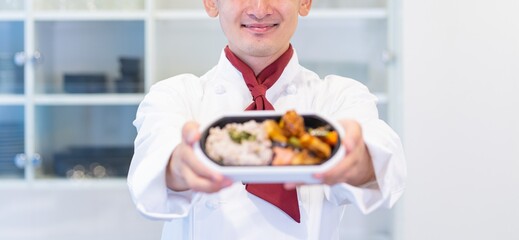 料理人　日本人　ポートレート
