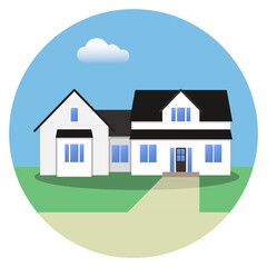 Fototapeta premium vector illustration of a house
