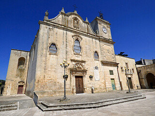 Italy, Apulia, Lecce, Melpignano, the Mother Church of San Giorgio
