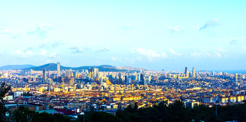 Atasehir district in Istanbul, Turkey.