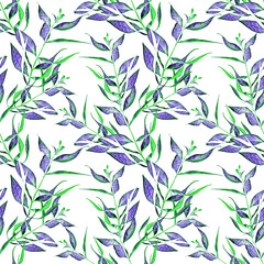 Fototapeta na wymiar Butterfly leaves, seamless pattern.