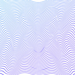 OPTICAL ILLUSION GRADIENT COLOR. ABSTRACT WAVY LINES BACKGROUND COVER DESIGN VECTOR  