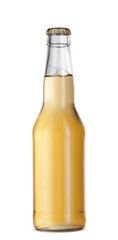 Bottle of beer isolated on white background