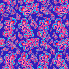 Indian  Carry work seamless pattern