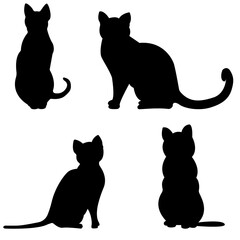 Kittens . Vector illustration