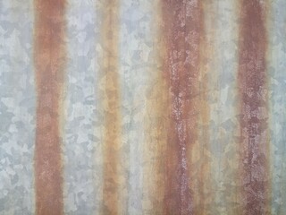 texture of galvanized iron with rusty streaks