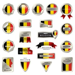 Obraz premium Collection of belgium labels