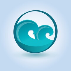 Abstract droplet icon