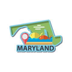 Map of maryland state