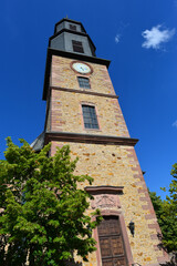 Fototapeta na wymiar Evangelische Kirche Rodenbach bei Hanau 