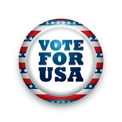 Vote for usa badge