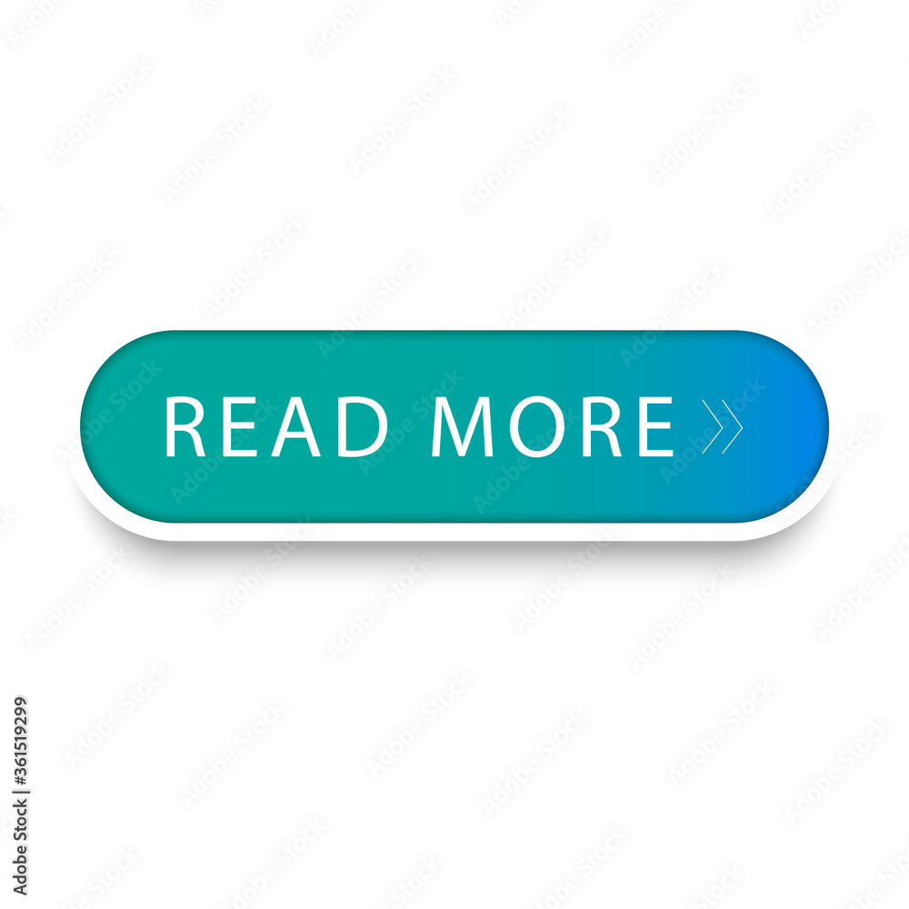 Poster read more button vector isolated on white background. trendy read more icon for web site, icon templ