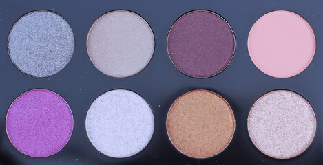 Colorful Pressed Pigment Palette Warm tones