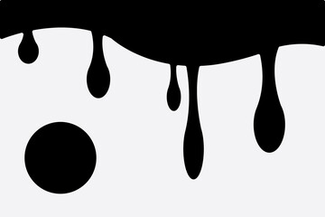 black ink drop