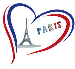 Parisliebe - Paris Hauptstadt von Frankreich, Eiffelturm als Wahrzeichen und beliebtes Reiseziel in Europa, Stadt der Liebe - obrazy, fototapety, plakaty