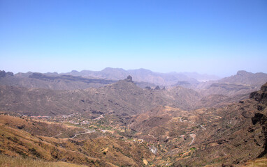 Plakat Gran Canaria, landscape of the central part of the island, Las Cumbres, ie The Summits