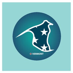 Map of vermont state