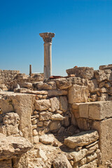 UNESCO dig site of hellenic period in Kurion, Cyprus