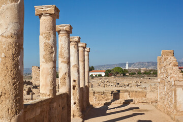 Fototapeta premium UNESCO dig site of hellenic period in Kurion, Cyprus