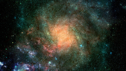 Obraz na płótnie Canvas Hubble views galaxy and nebula. Elements of this image furnished by NASA