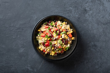 Healthy vegan food concept