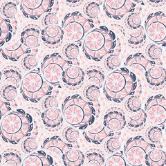 Seamless pattern colorful hand drawn doodle art design element stock vector illustration for sticker, for web, for print