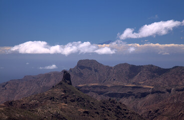 Gran Canaria, landscape of the central part of the island, Las Cumbres, ie The Summits