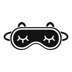 Spa sleeping mask icon. Simple illustration of spa sleeping mask vector icon for web design isolated on white background