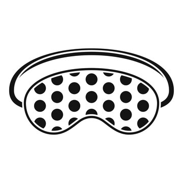 recommend clip art: Party sleeping mask icon. Simple illustration of party sleeping mask vector icon for web design isolated on white background