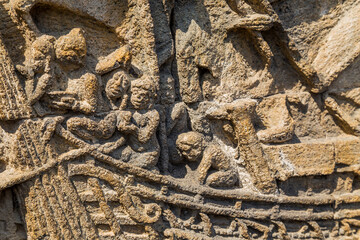 details in Borobudur Temple