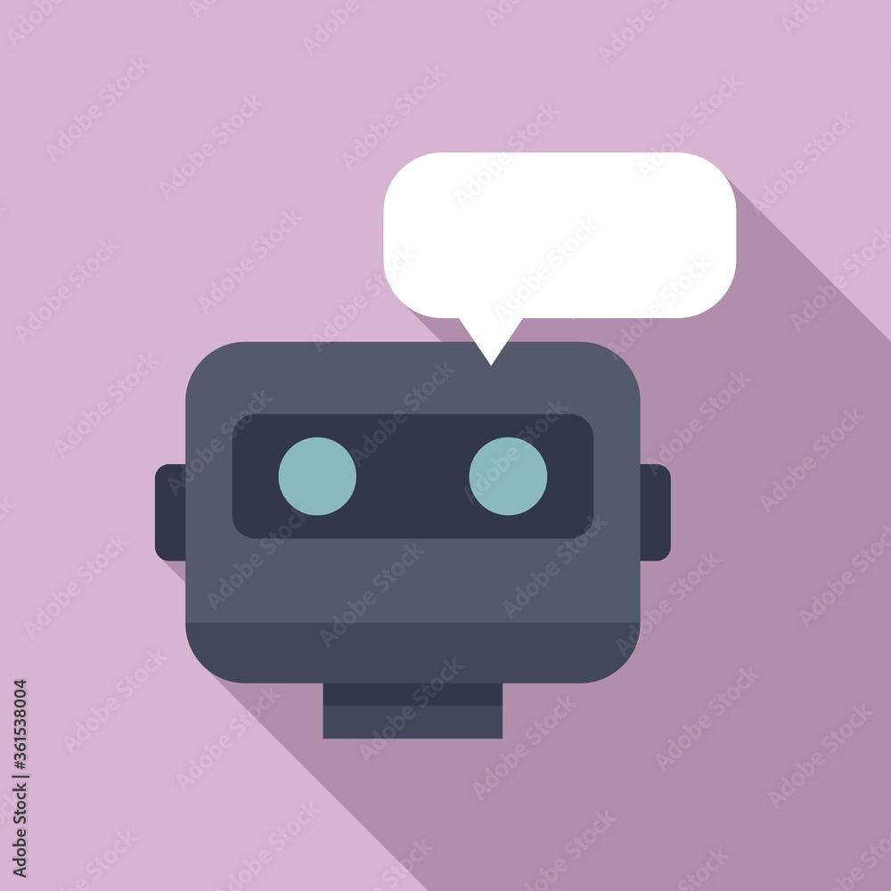 Aufkleber chatbot icon. flat illustration of chatbot vector icon for web design