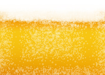 Oktoberfest background. Beer foam. Craft lager splash.